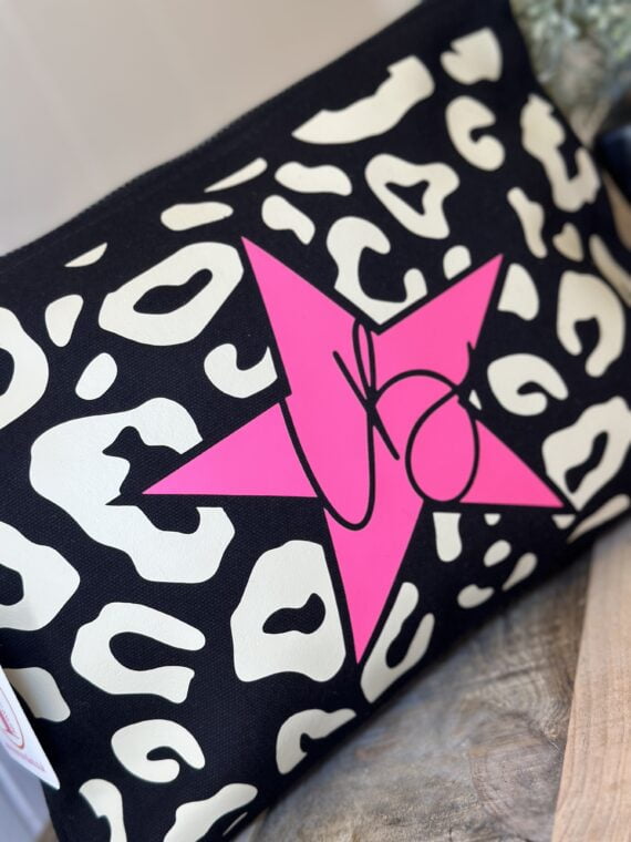 FULL LEOPARD & STAR MAKEUP BAG/POUCH - Image 2